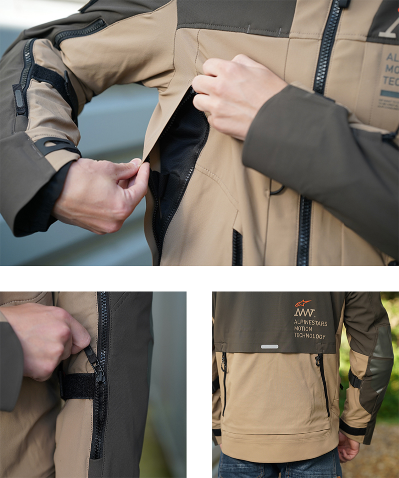 Alpinestars AMT-8 Stretch Drystar XF jacket venting detail